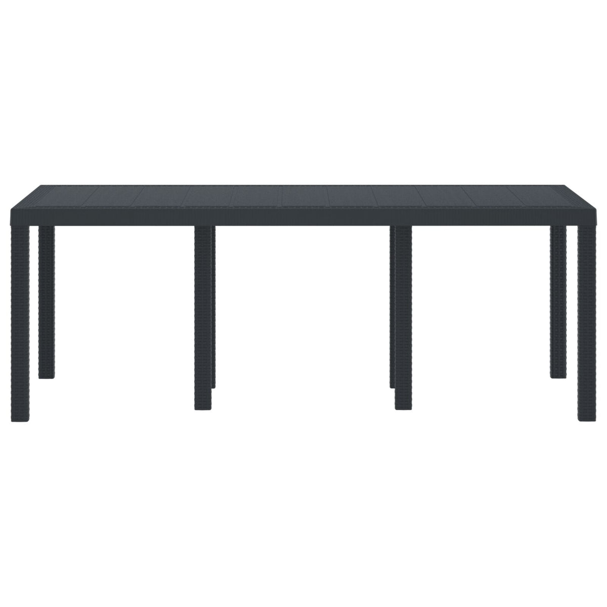 Hagebord Antrasitt 200X100X73 Cm Poly Rattan