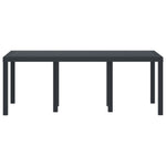 Hagebord Antrasitt 200X100X73 Cm Poly Rattan