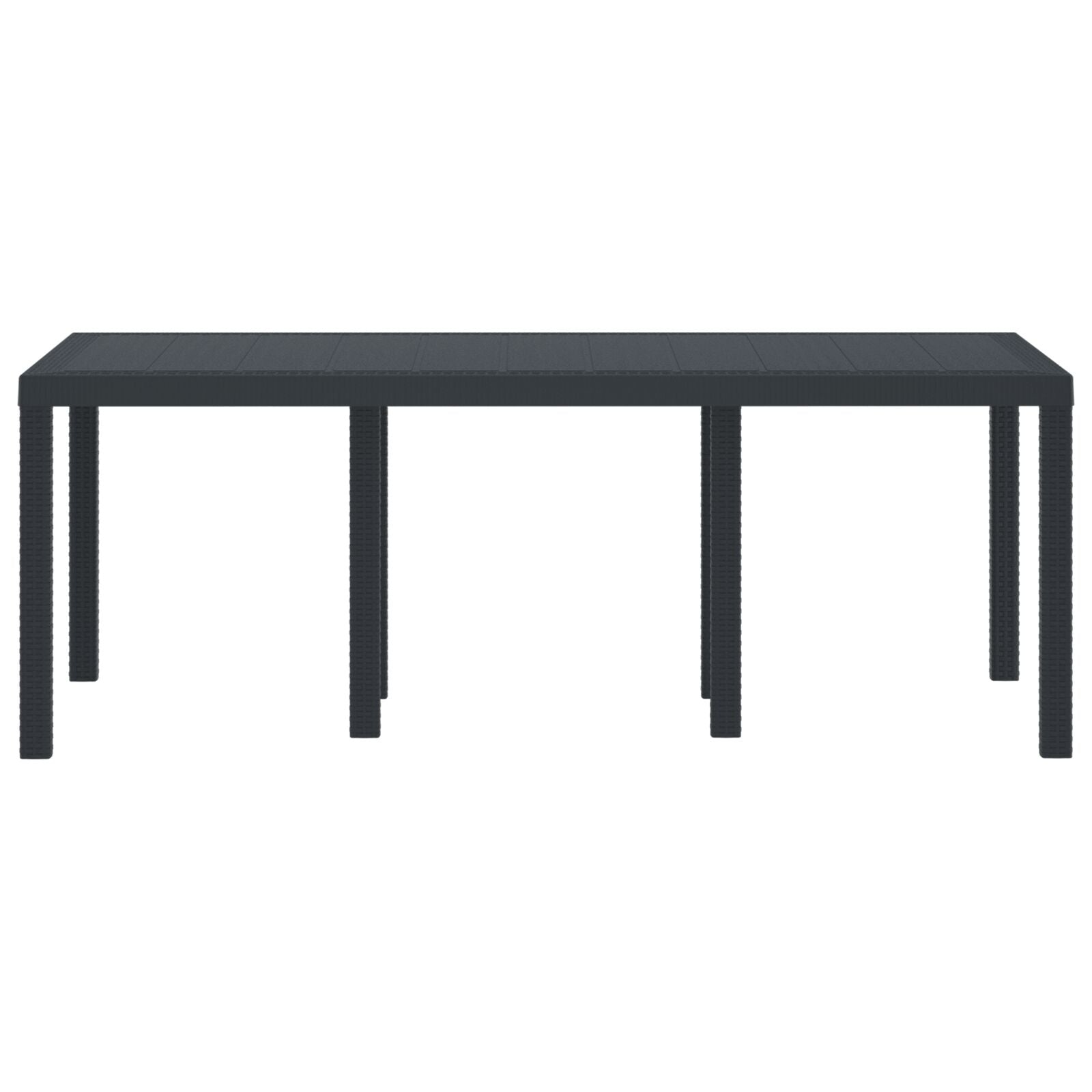 Hagebord Antrasitt 200X100X73 Cm Poly Rattan