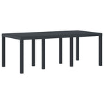 Hagebord Antrasitt 200X100X73 Cm Poly Rattan