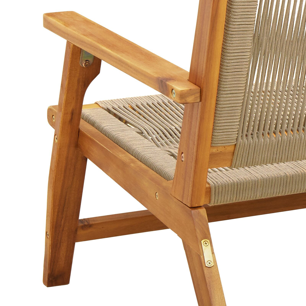 Hagebord 2 Stk Beige 67X77X73 Cm Massivt Akasietre