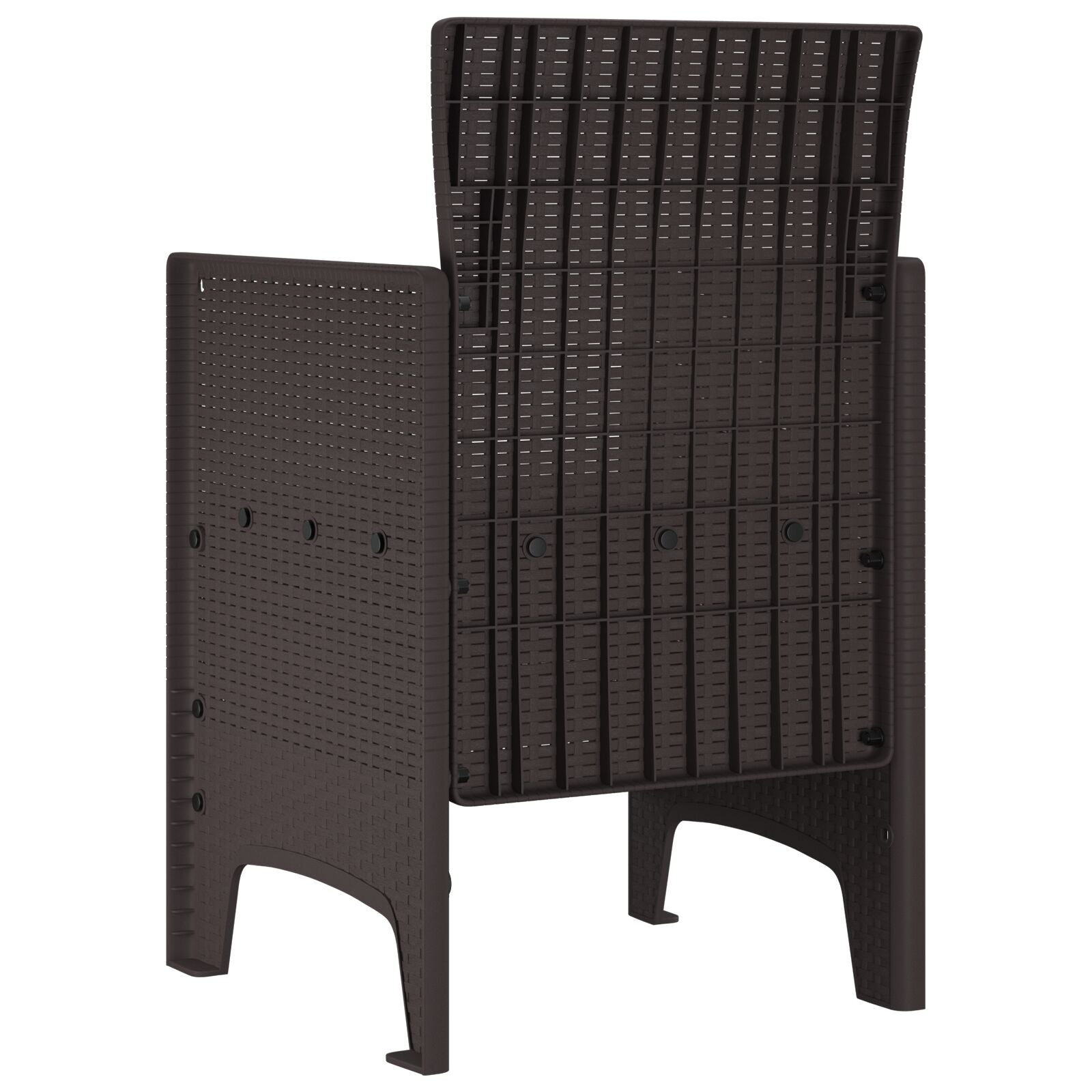 Hagemøbler 4 Stk Brun Poly Rattan