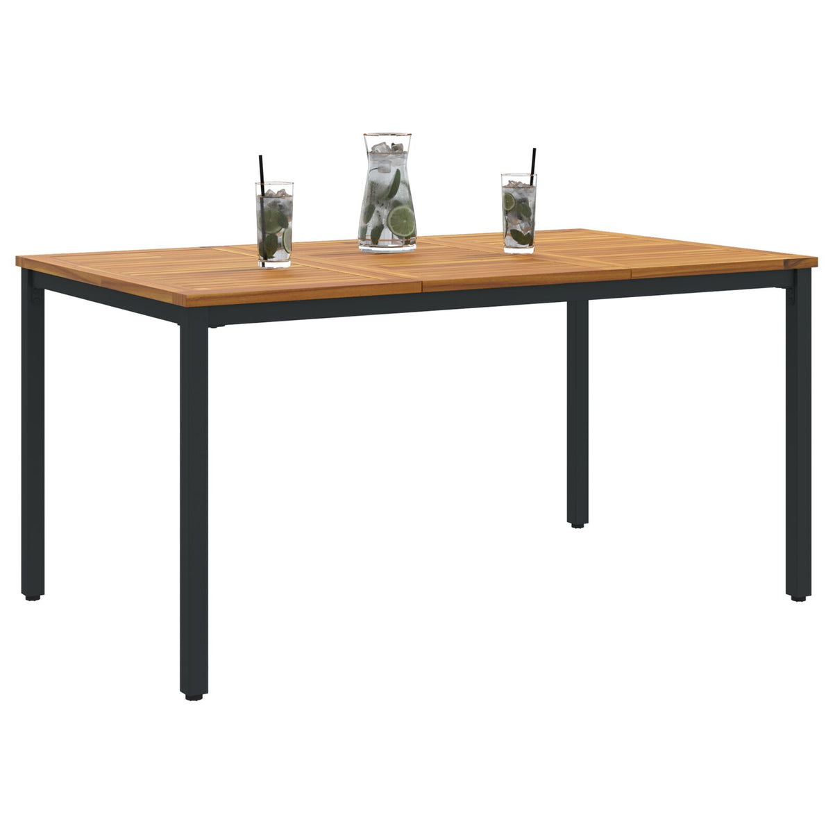 Hagebord 150X90X75 Cm Solid Akasietre Og Metall
