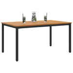 Hagebord 150X90X75 Cm Solid Akasietre Og Metall