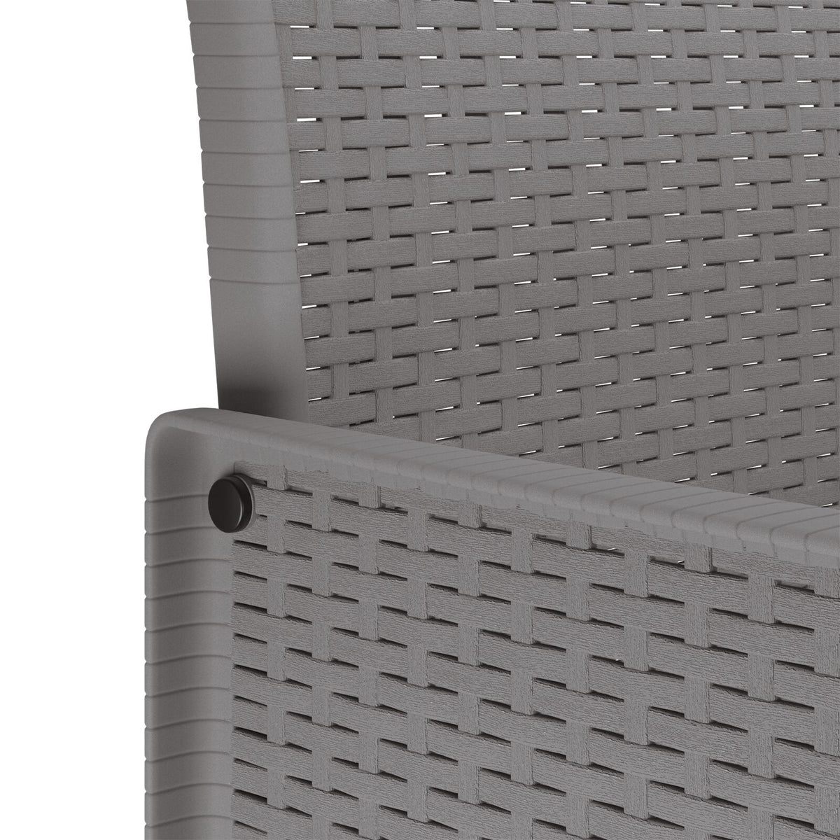 Hage Stol Set Of 2 Lysegrå, Antrasitt Polypropylen Standard