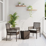 3-Delers Hagebistrosett Med Puter Brun Polyrotting