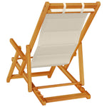 Sammenleggbare Strandstoler 2 Stk Taupe Solid Akasietre & Textilene
