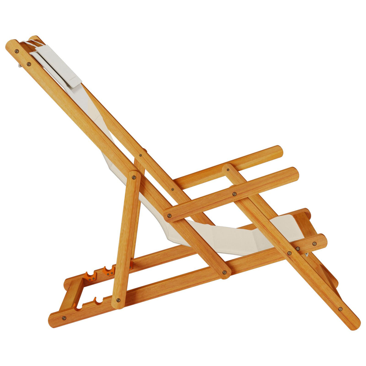Sammenleggbare Strandstoler 2 Stk Taupe Solid Akasietre & Textilene