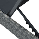Solstol Grå 60X200X27 Cm Poly Rattan