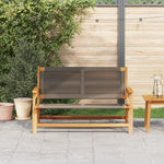 Hagebenk Grå 76X122X73 Cm Solid Akasietre