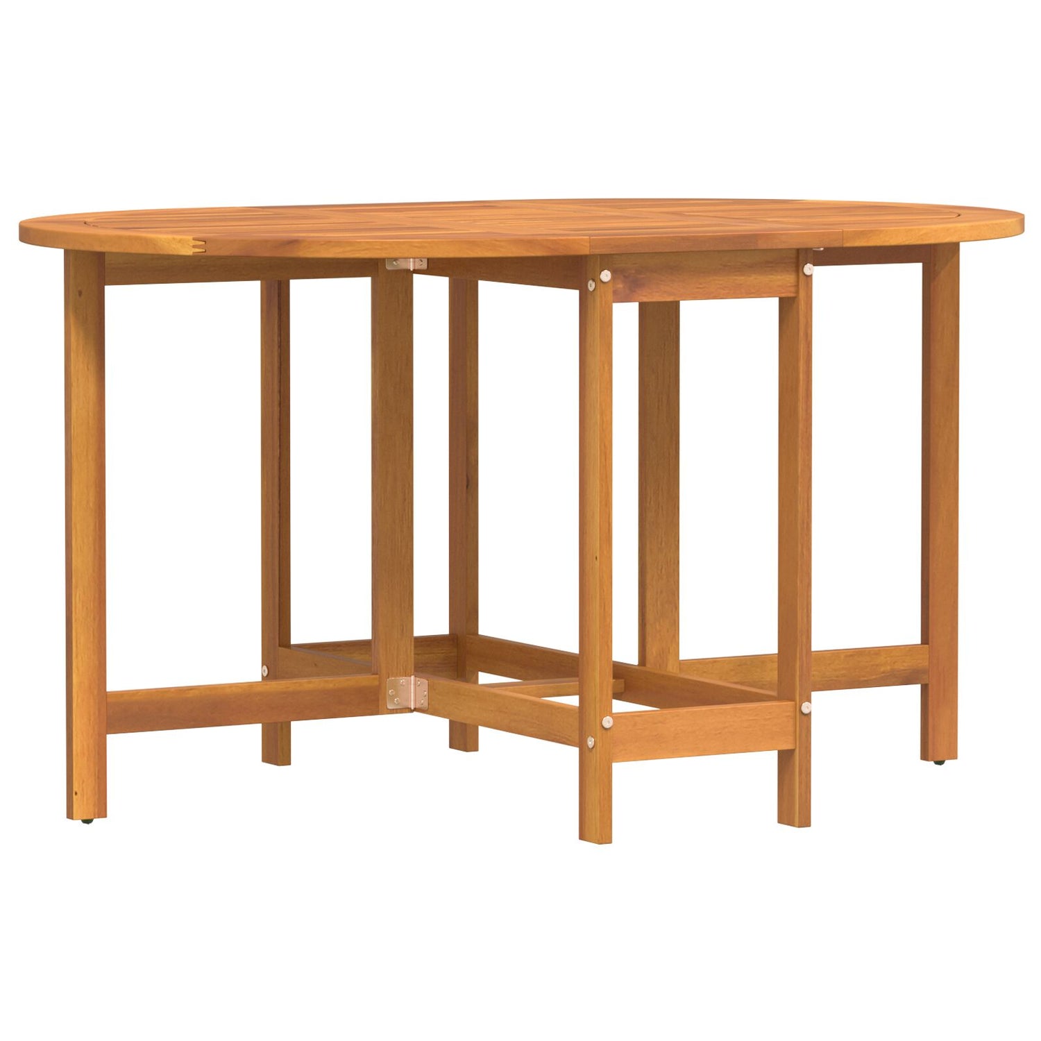 Sammenleggbart Sommerfugl Hagebord 110X60X72 Cm Solid Akasietre Oval