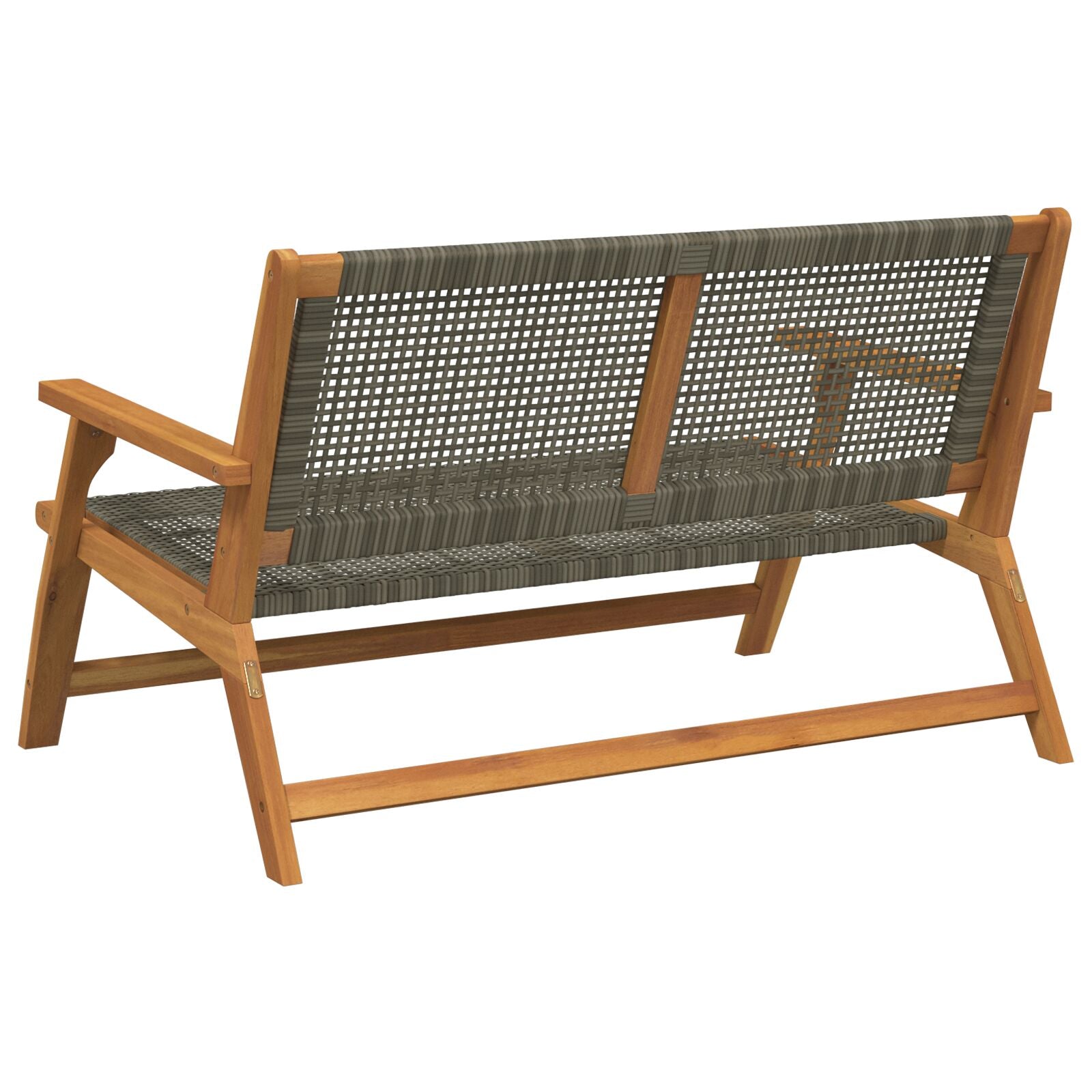 Hagebenk Grå 122X76X73.5 Cm Massivt Akasietre