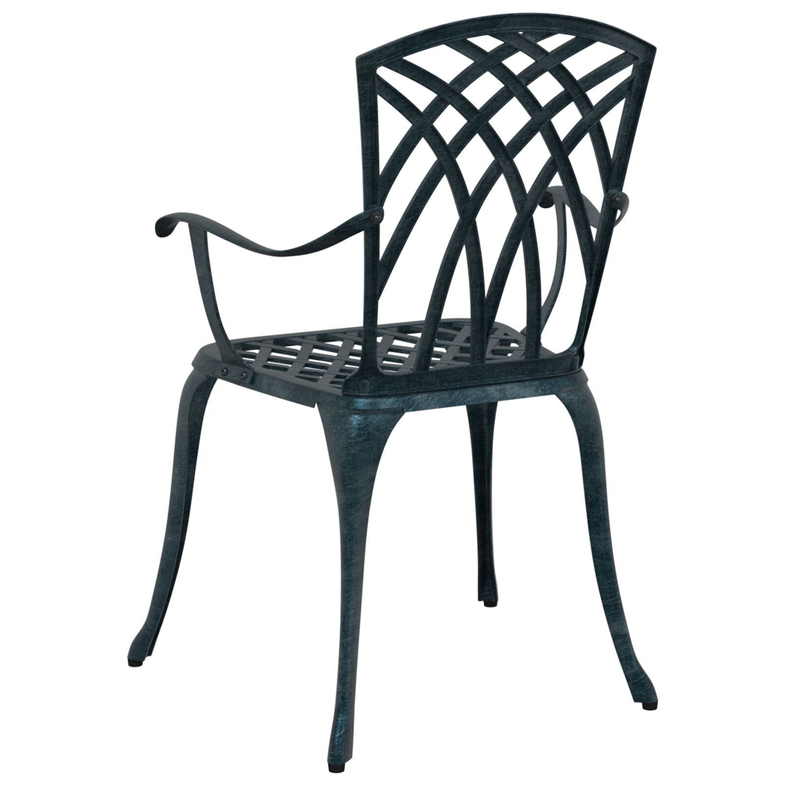 Hage Stoler 2 Pk Grønn Støpt Aluminium