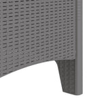 Hage Stol Set Of 2 Lysegrå, Antrasitt Polypropylen Standard