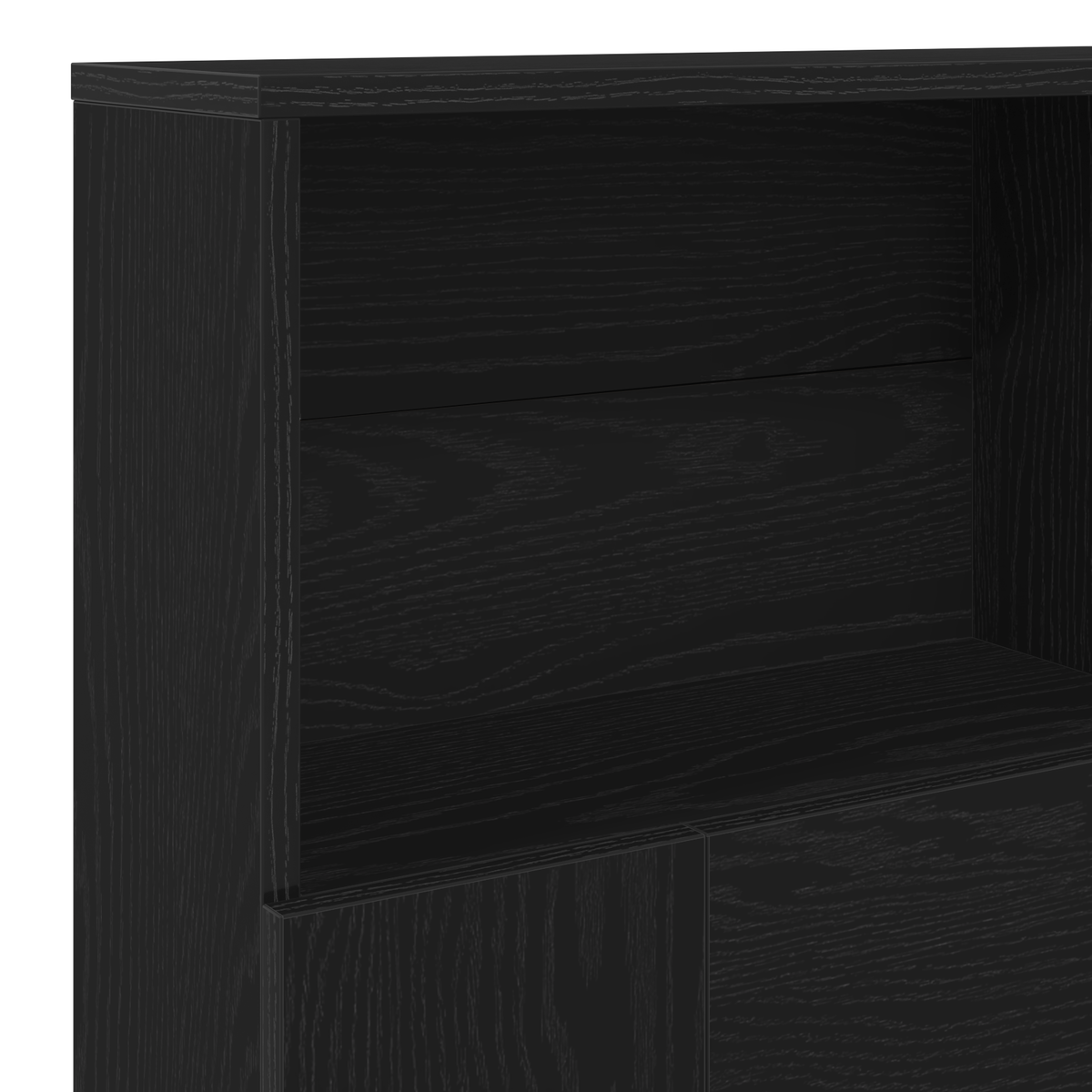 Hodegavlskap Svart Eik 140 X 19 X 103,5 Cm Konstruert Tre