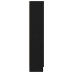 Bokskap Svart Eik 82,5 X 30,5 X 150 Cm Konstruert Tre