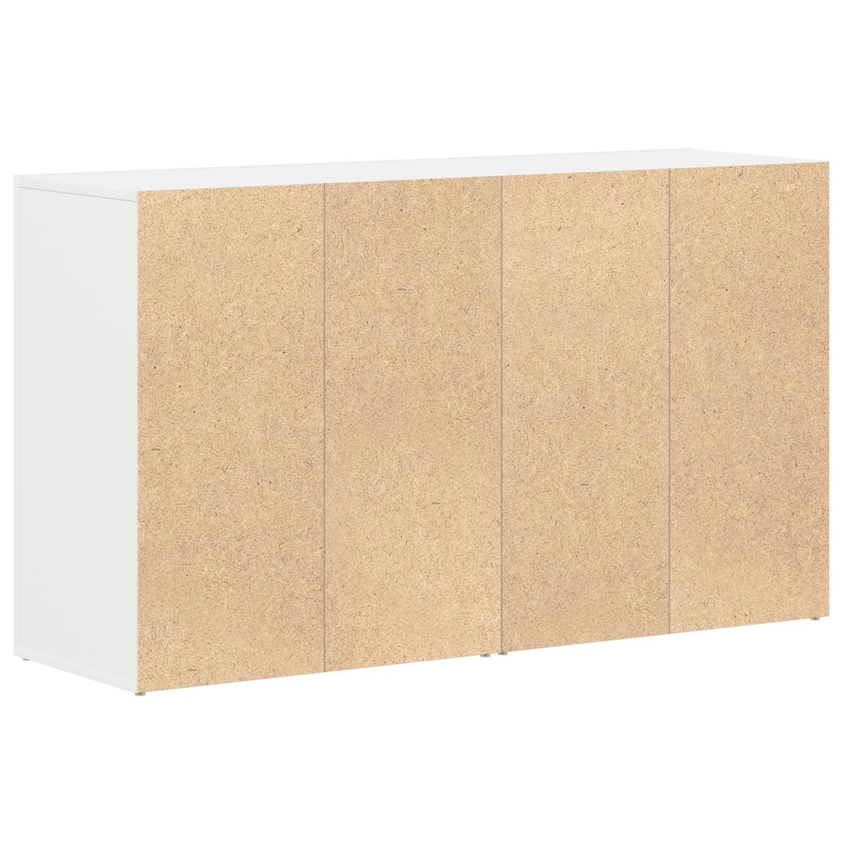Serviesskap Med Skuff Hvit 120 X 36 X 69 Cm Konstruert Tre