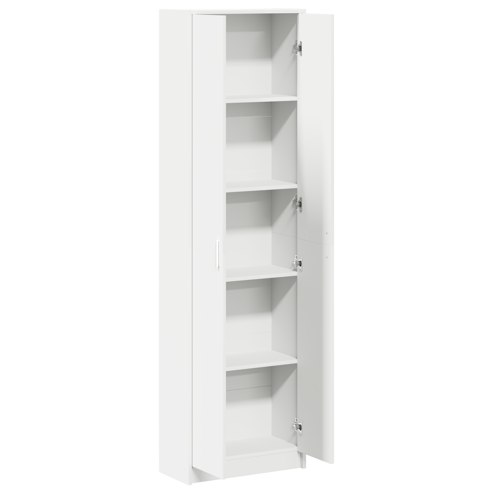 Garderobeskap Med Hylle Hvit 55 X 25 X 189 Cm Konstruert Tre