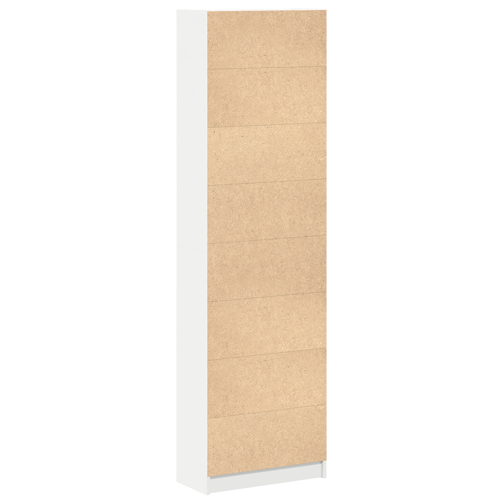 Garderobeskap Med Hylle Hvit 55 X 25 X 189 Cm Konstruert Tre