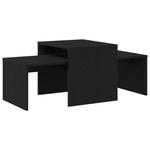 Stablingsbord Svart Eik 100 X 48 X 40 Cm Konstruert Tre