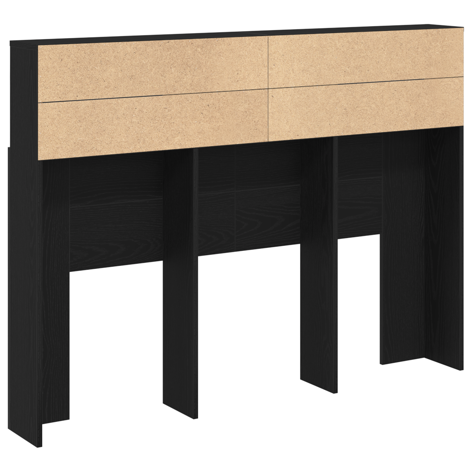 Hodegavlskap Svart Eik 140 X 19 X 103,5 Cm Konstruert Tre