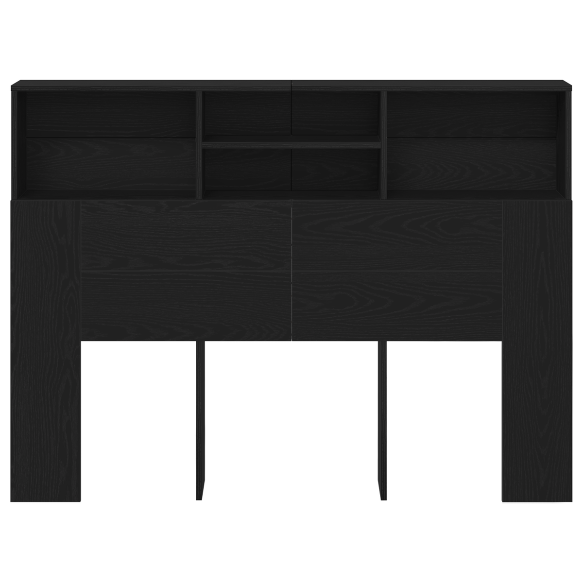 Hodegavlskap Svart Eik 140 X 19 X 103,5 Cm Konstruert Tre