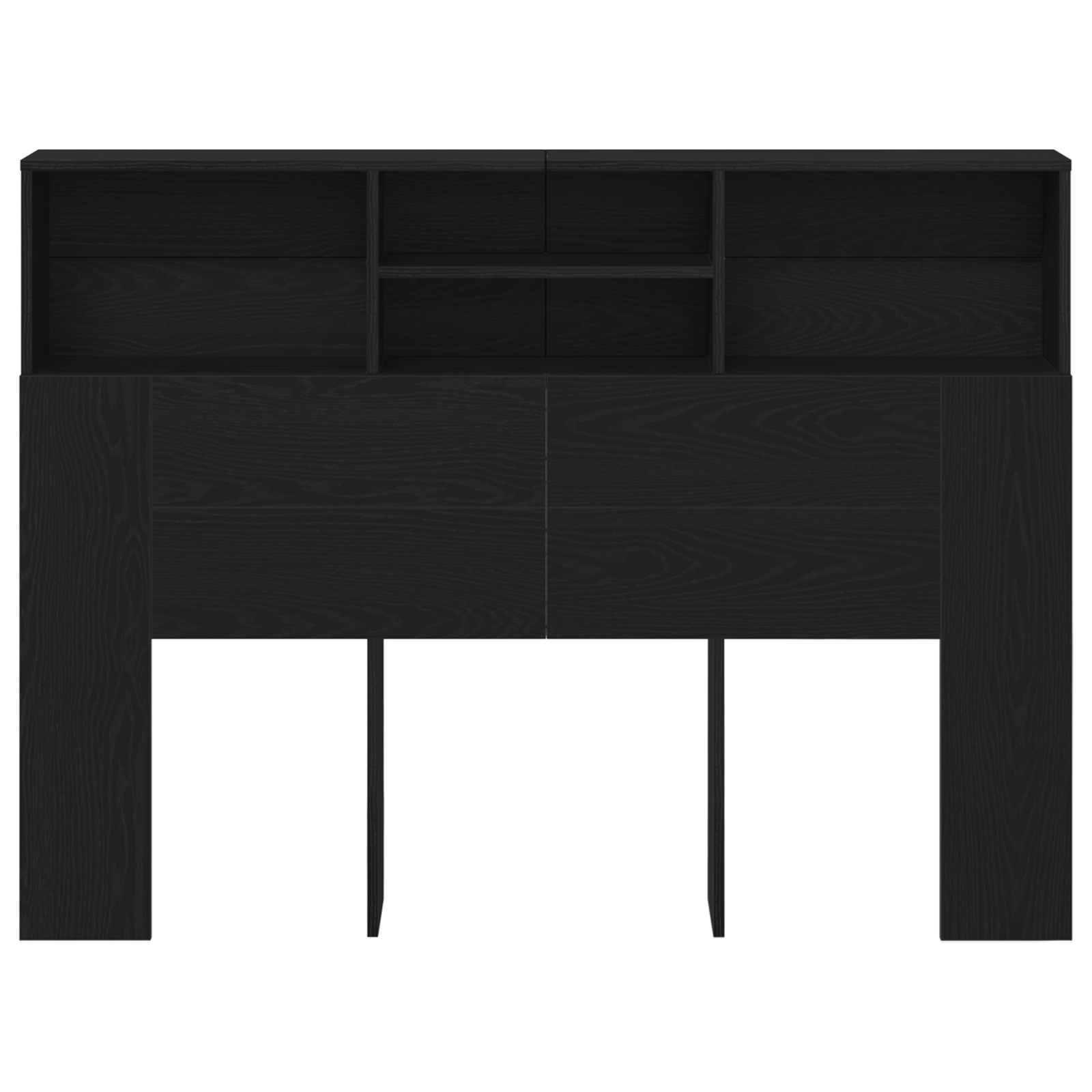 Hodegavlskap Svart Eik 140 X 19 X 103,5 Cm Konstruert Tre