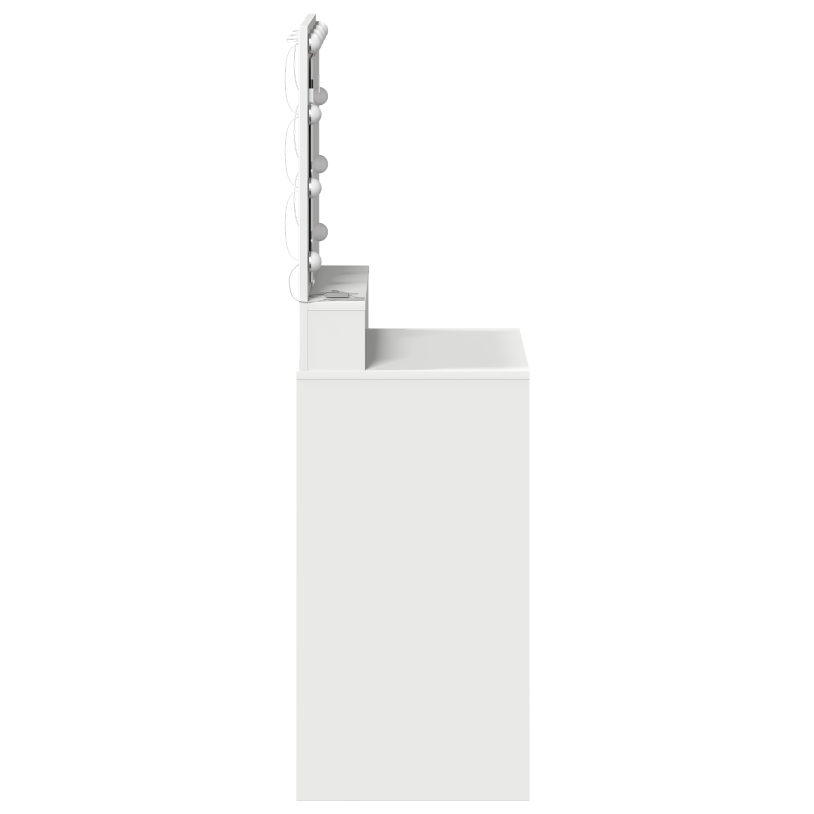 Sminkebord Med Speillys Hvit 50 X 41 X 135 Cm Konstruert Tre