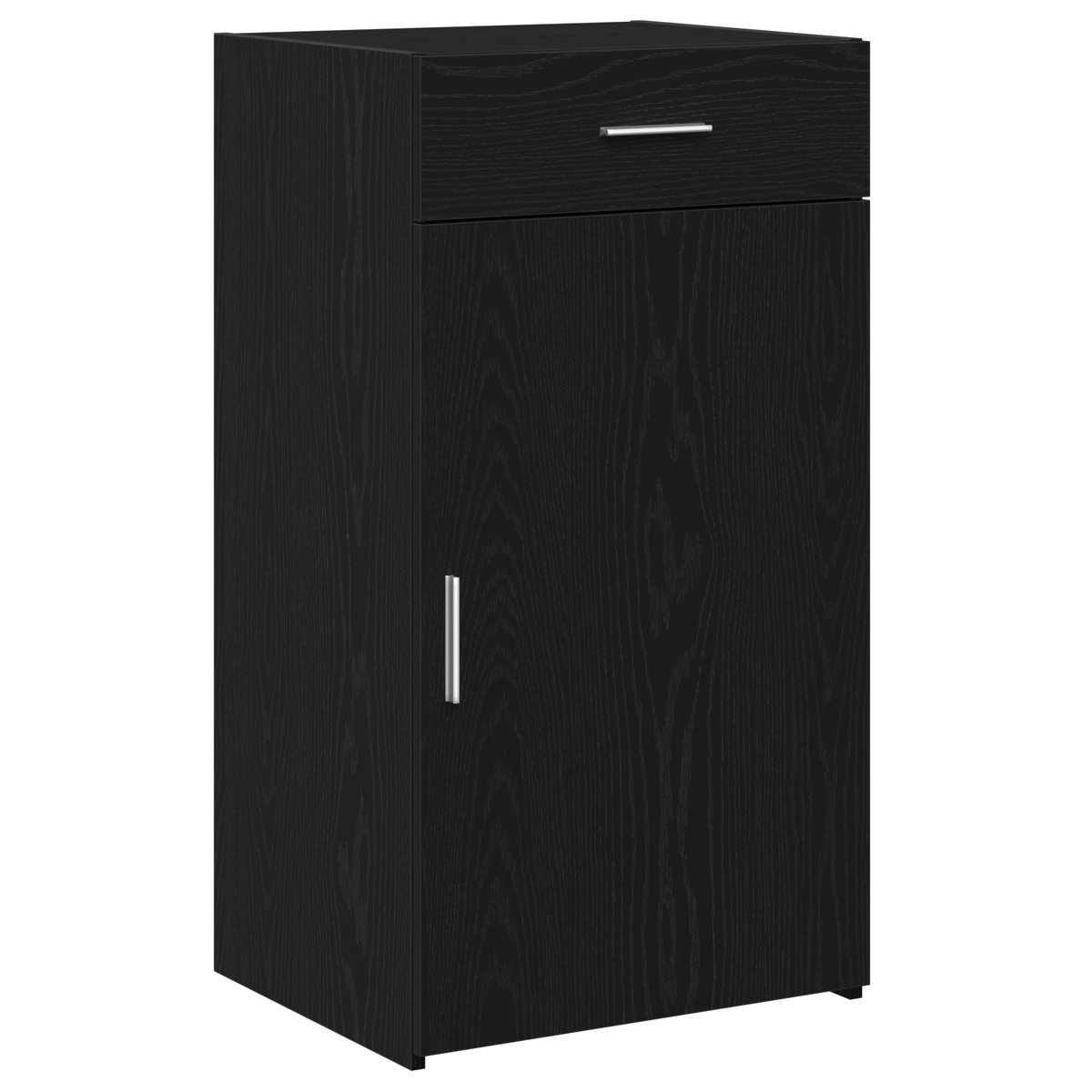 Serviesskap Med Skuff Svart Eik 50 X 42,5 X 93 Cm