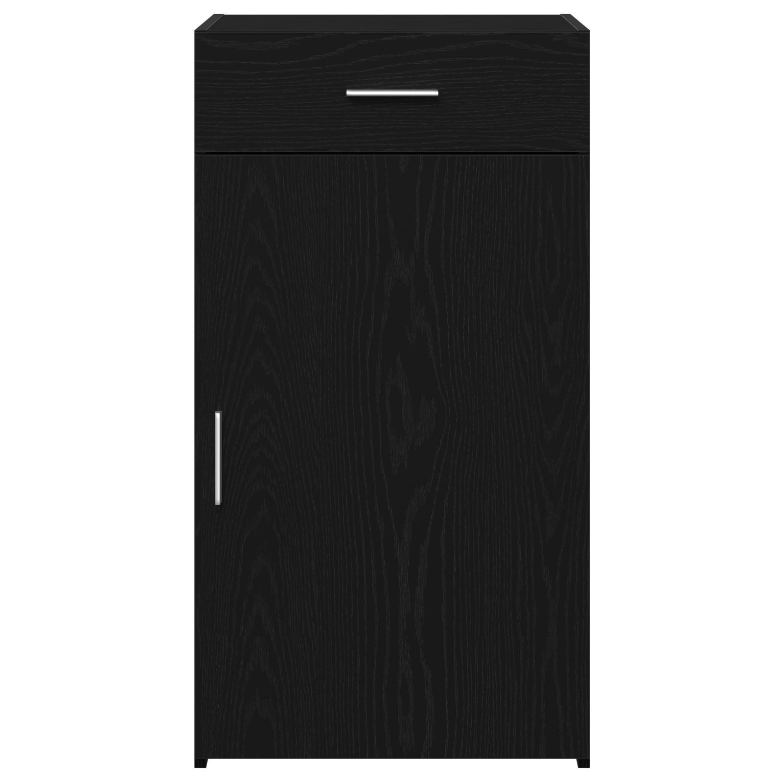 Serviesskap Med Skuff Svart Eik 50 X 42,5 X 93 Cm