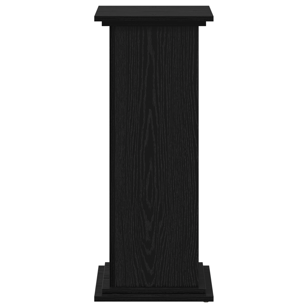 Planteholder Svart Eik 33 X 33 X 80 Cm Konstruert Tre