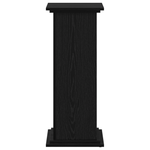 Planteholder Svart Eik 33 X 33 X 80 Cm Konstruert Tre