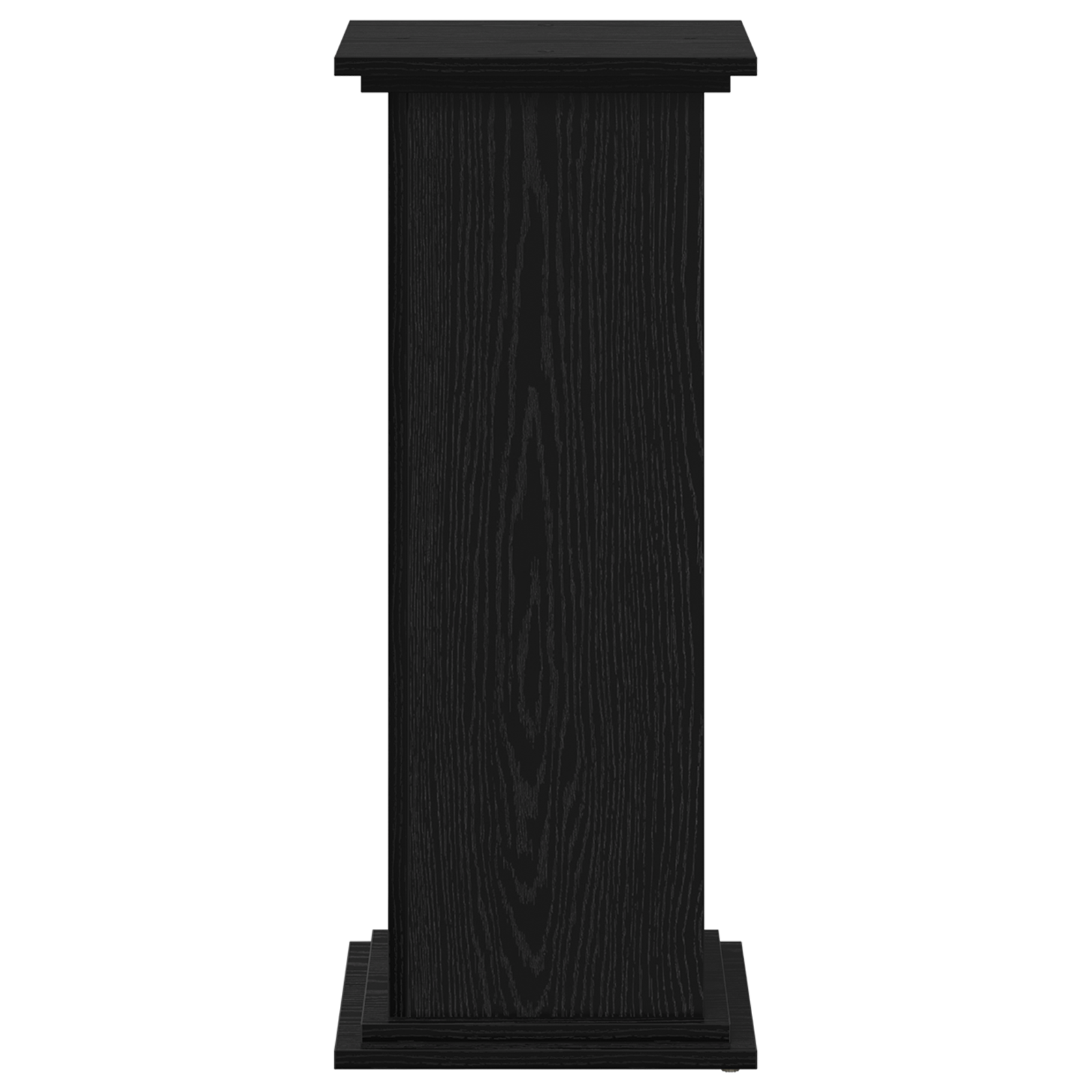 Planteholder Svart Eik 33 X 33 X 80 Cm Konstruert Tre