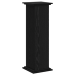 Planteholder Svart Eik 33 X 33 X 100 Cm Konstruert Tre