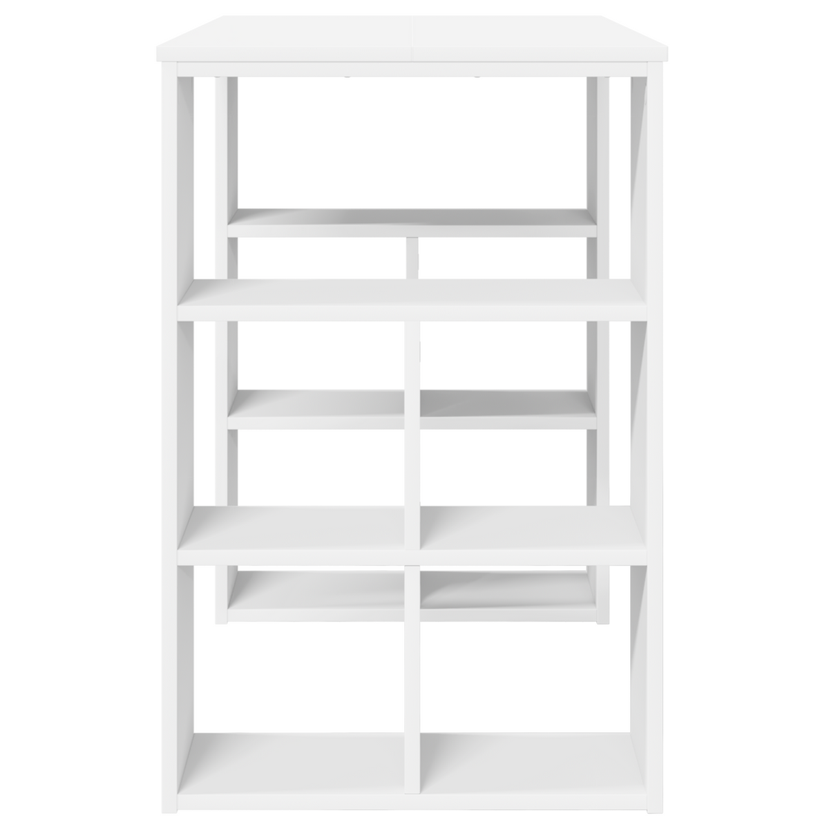 Skrivebord Med Hylle Hvit 90 X 50 X 75 Cm Konstruert Tre