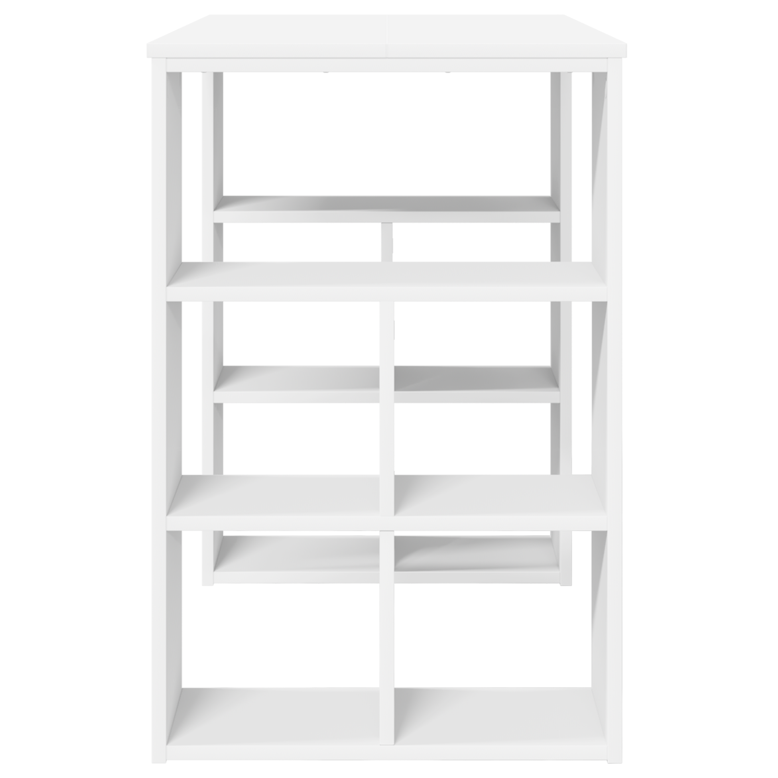 Skrivebord Med Hylle Hvit 90 X 50 X 75 Cm Konstruert Tre