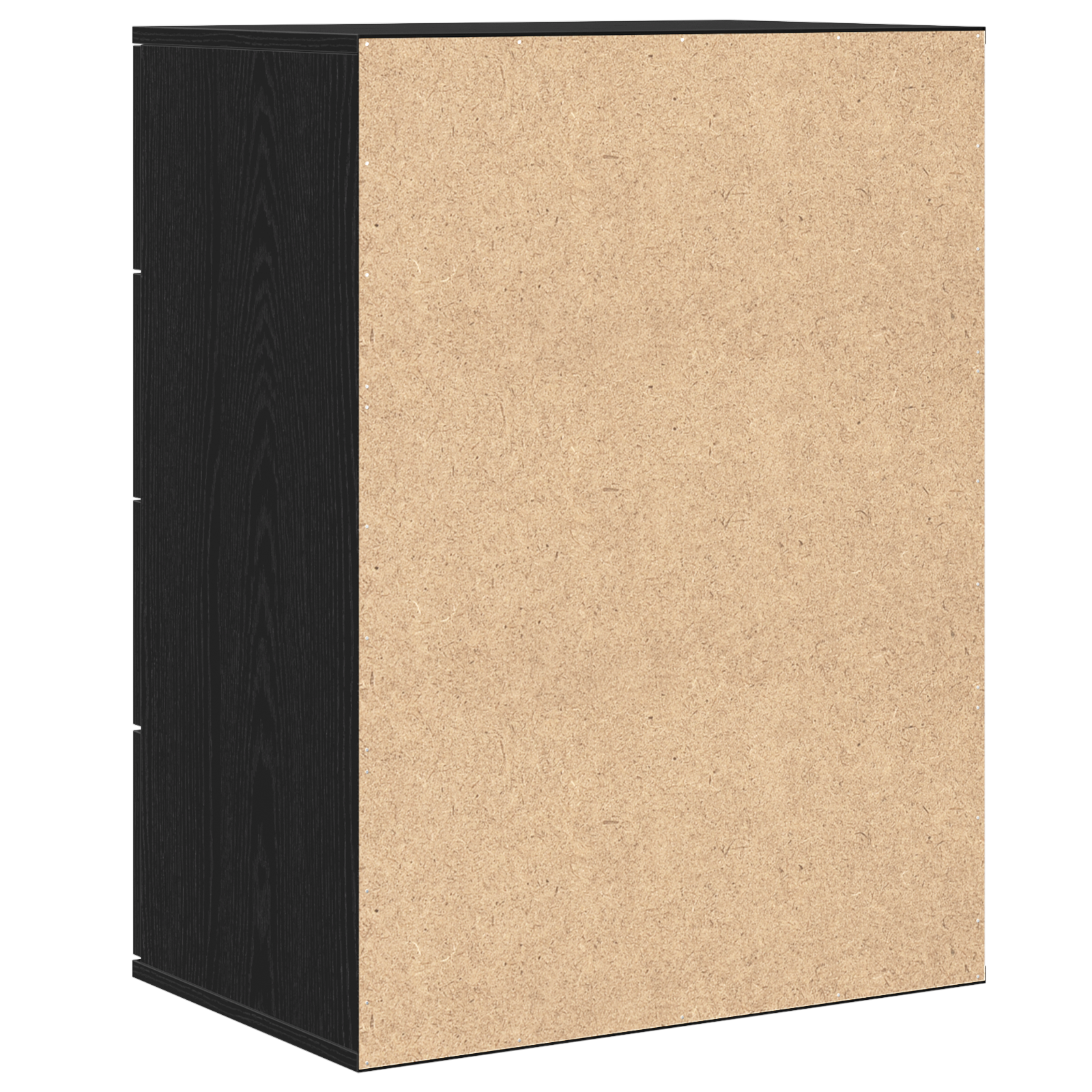 Serviesskap Med Skuff Svart Eik 60 X 39 X 80 Cm Konstruert Tre