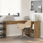 Skrivebord Artisan Eik 142 X 102 X 73 Cm Konstruert Tre