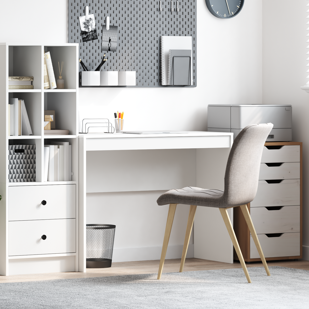 Skrivebord Hvit 100 X 40 X 76 Cm