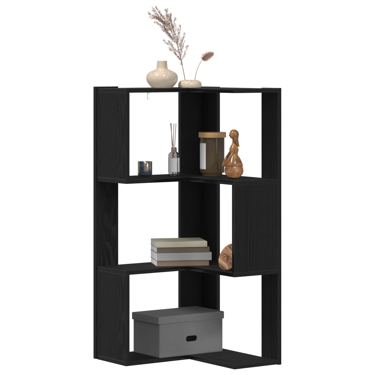Bokhylle Svart Eik 50 X 50 X 102 Cm