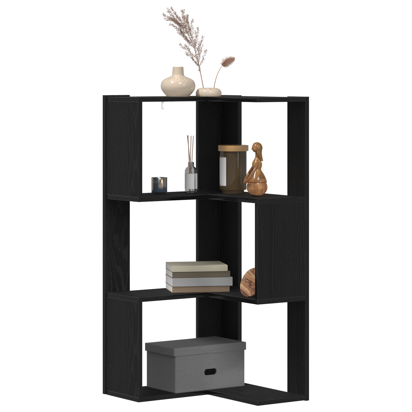 Bokhylle Svart Eik 50 X 50 X 102 Cm
