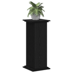 Planteholder Svart Eik 33 X 33 X 80 Cm Konstruert Tre
