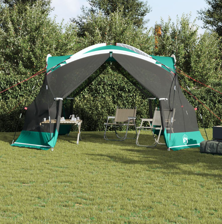 Camping Myggnetting Med Dører Grønn For 4 Personer Vanntett