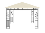 Paviljong med myggnett 4x3x2,73 m kremhvit 180 g/m²
