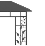 Paviljong med myggnett 4x3x2,73 m antrasitt 180 g/m²