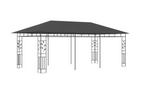 Paviljong med myggnett 6x3x2,73 m antrasitt