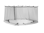 Myggnett for hagepavillon 220 mesh Svart 3,6 x 3,6 x 2 m
