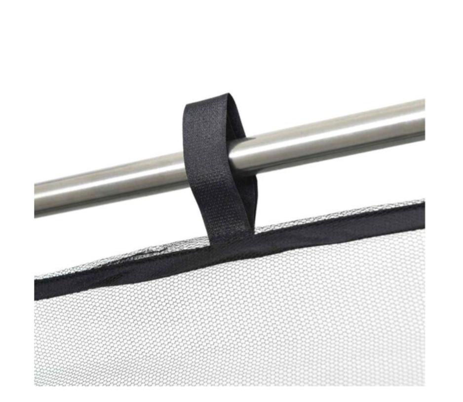 Myggnett for hagepavillon 220 mesh Svart 3,6 x 3,6 x 2 m