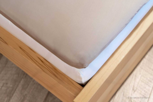 Bamboo Topper Fitted Sheet – Premium – Soft Taupe