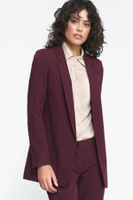 Jakke Nife til dame fra MS StyleHaven, laget av polyester; Viskose, farge Marineblå, størrelse 40, med long ermer, perfekt til casual; dress